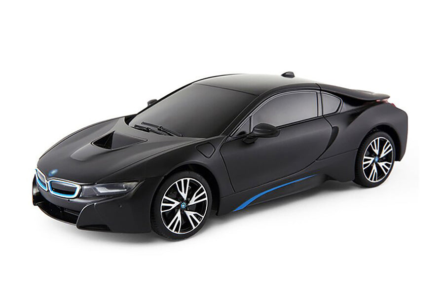 سيارة بي إم دبليو آي 8 (BMW I8) بريموت كنترول بمقياس 1:18 من راستار - لون أسود