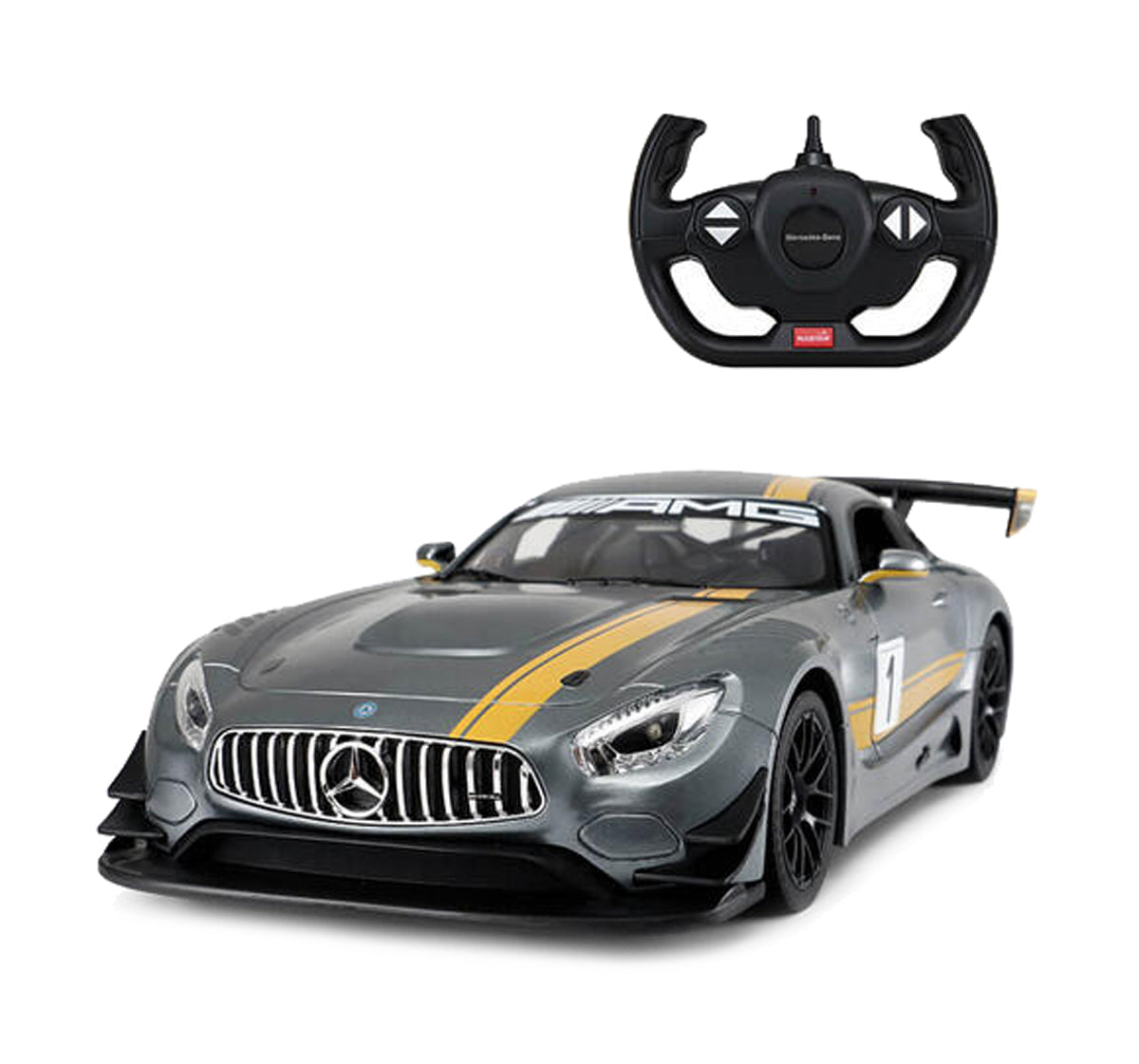 Rastar 1:14 Scale Remote Controlled Mercedes-AMG GT3 Car - Grey