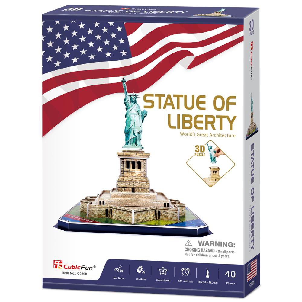 CubicFun Statue of Liberty 3D Puzzle 39 Pieces