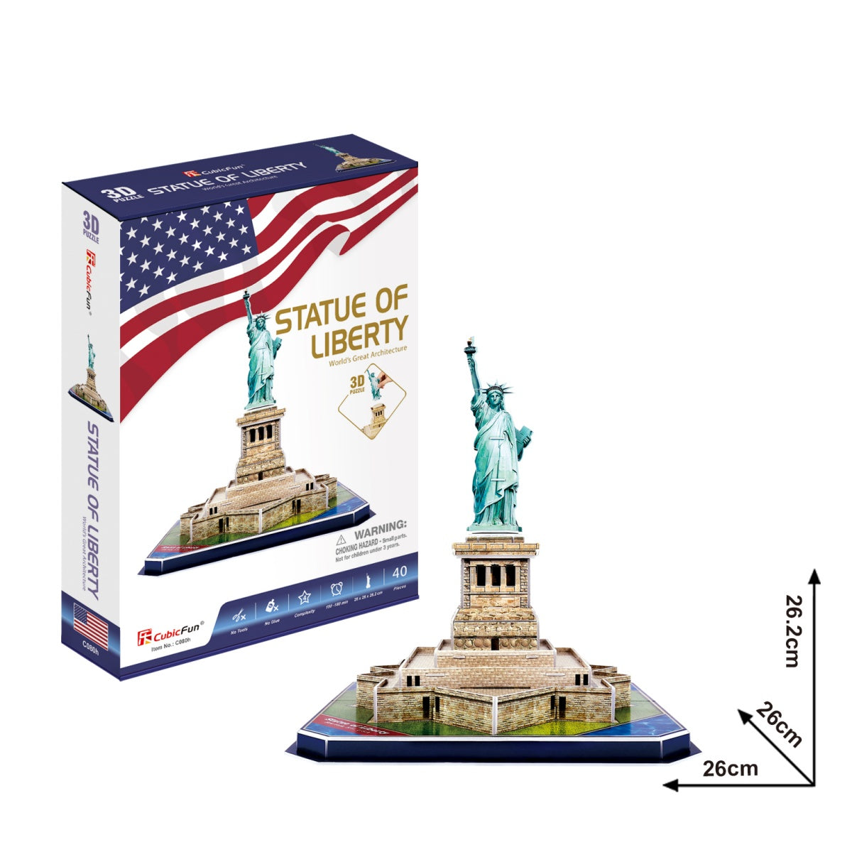 CubicFun Statue of Liberty 3D Puzzle 39 Pieces