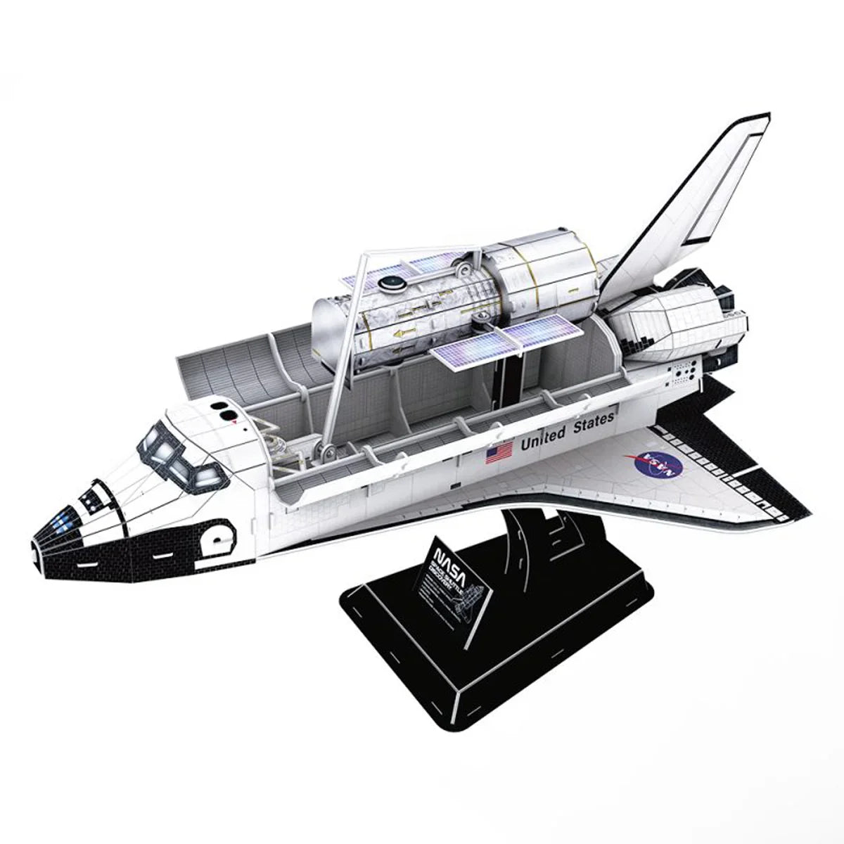 CubicFun Nasa Space Shuttle Discovery 3D Puzzle, 49X31X33.5cm 126 pcs