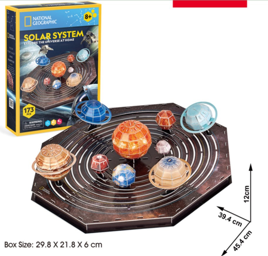 CubicFun Nasa Solar System 3D Puzzle, 39.4 X 45.4 X 12cm 173 pcs