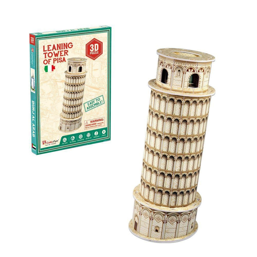 CubicFun 3D Puzzle Tower Of Pisa 9 x 9 x 23 cm 8 pcs S3008h