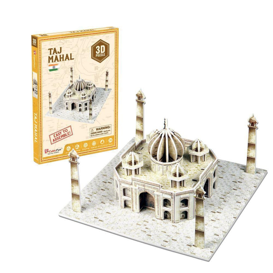 CubicFun 3D Puzzle Taj Mahal 15.7 x 15.7 x 8.5 cm 39 pcs S3008h