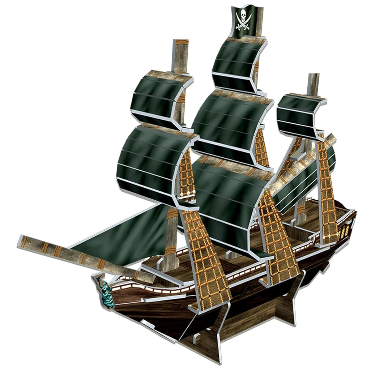 CubicFun 3D Puzzle Queen Anne's Revenge 23 x 5.5 x 17 cm 24 pcs S3031h