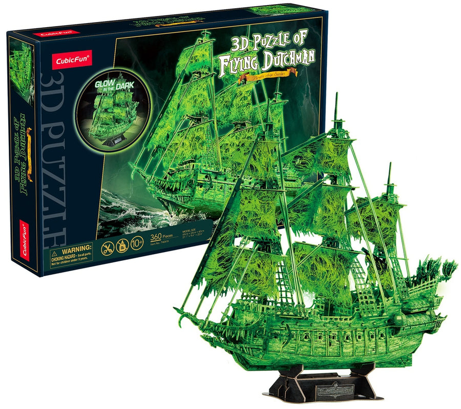 Cubicfun The flying Dutchman Glow In The Dark 3D Puzzle 69 x 24 x 60cm 360 Pcs