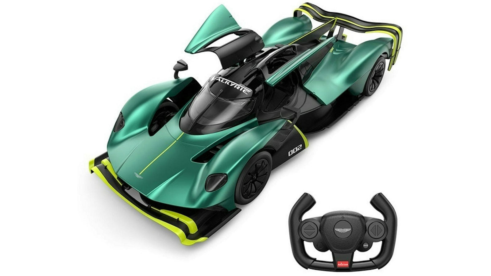 سيارة أستون مارتن فالكيري AMR Pro بالتحكم عن بعد بمقياس 1:14 من راستار - أخضر داكن