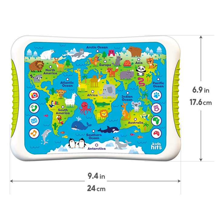 Kids Hits Educational Toddler Hit Pad Toy Discovery Atlas