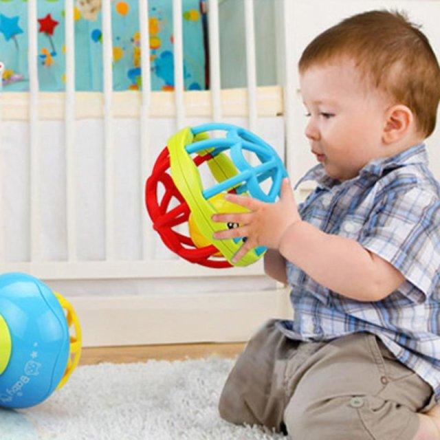 Baby Plastic Soothing Rattle Toy for Newborn Baby 0-6 Month, Early Education Puzzle Hand Ball Get Children's Attention