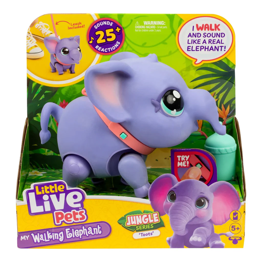 Little Live Pets My Walking Elephant Jungle Series Toots