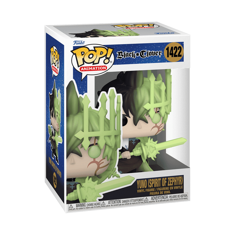 Funko POP!  BLACK CLOVER - YUNO WITH SPIRIT OF ZEPHYR