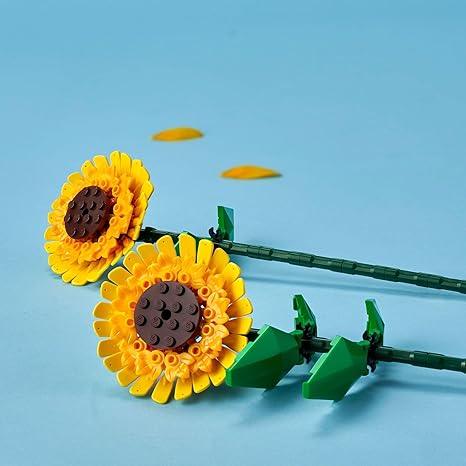 LEGO Sunflowers 40524 Building Kit, Artificial Flowers for Home Décor, Flower Building Toy Set for Kids, Sunflower Gift for Girls and Boys Ages 8 and Up