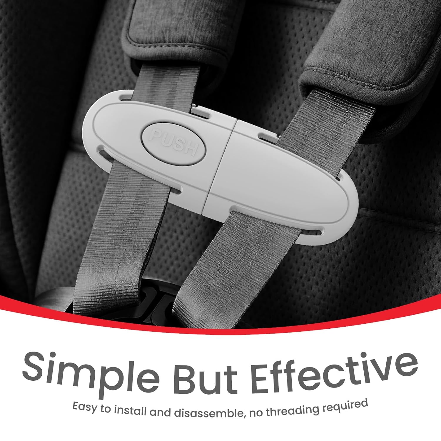 Universal Child Car Seat Chest Harness Clip Universal Safer Belt Clip Buckle Lock Stroller Chest Clip Adjustable Guard for Baby and Kids