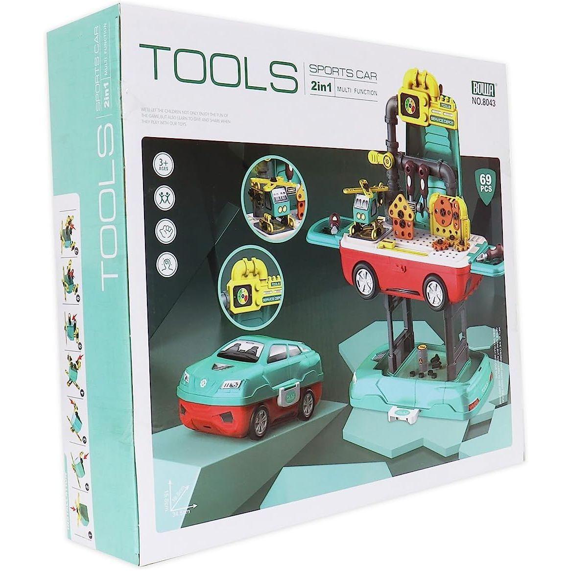 Megajoy AU 69 قطعة 2 في 1 أداة إصلاح السيارة الرياضية التظاهرية - 8043