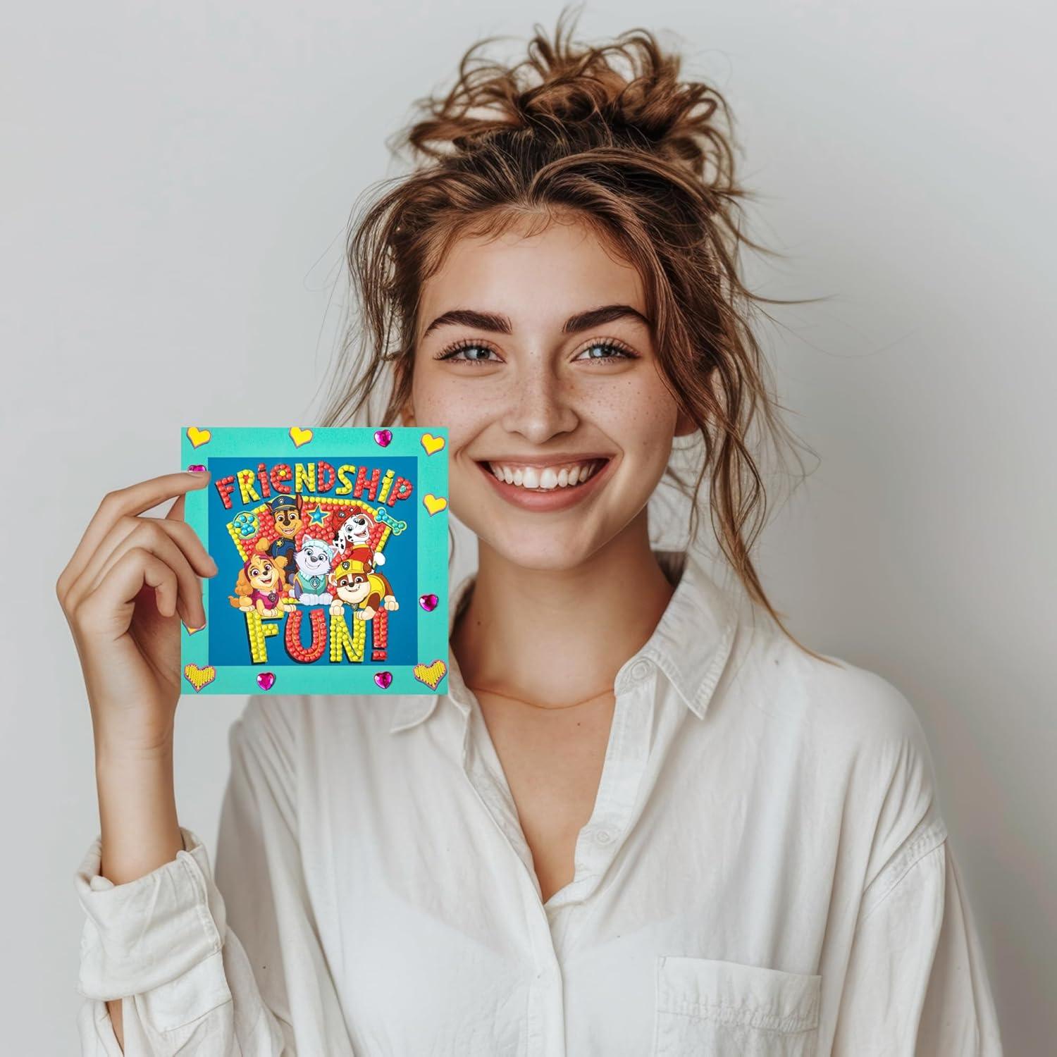 مجموعة فنية من الماس من سيمبلي دوتز مقاس 5.1 بوصة × 5.1 بوصة - صداقة باو باترول