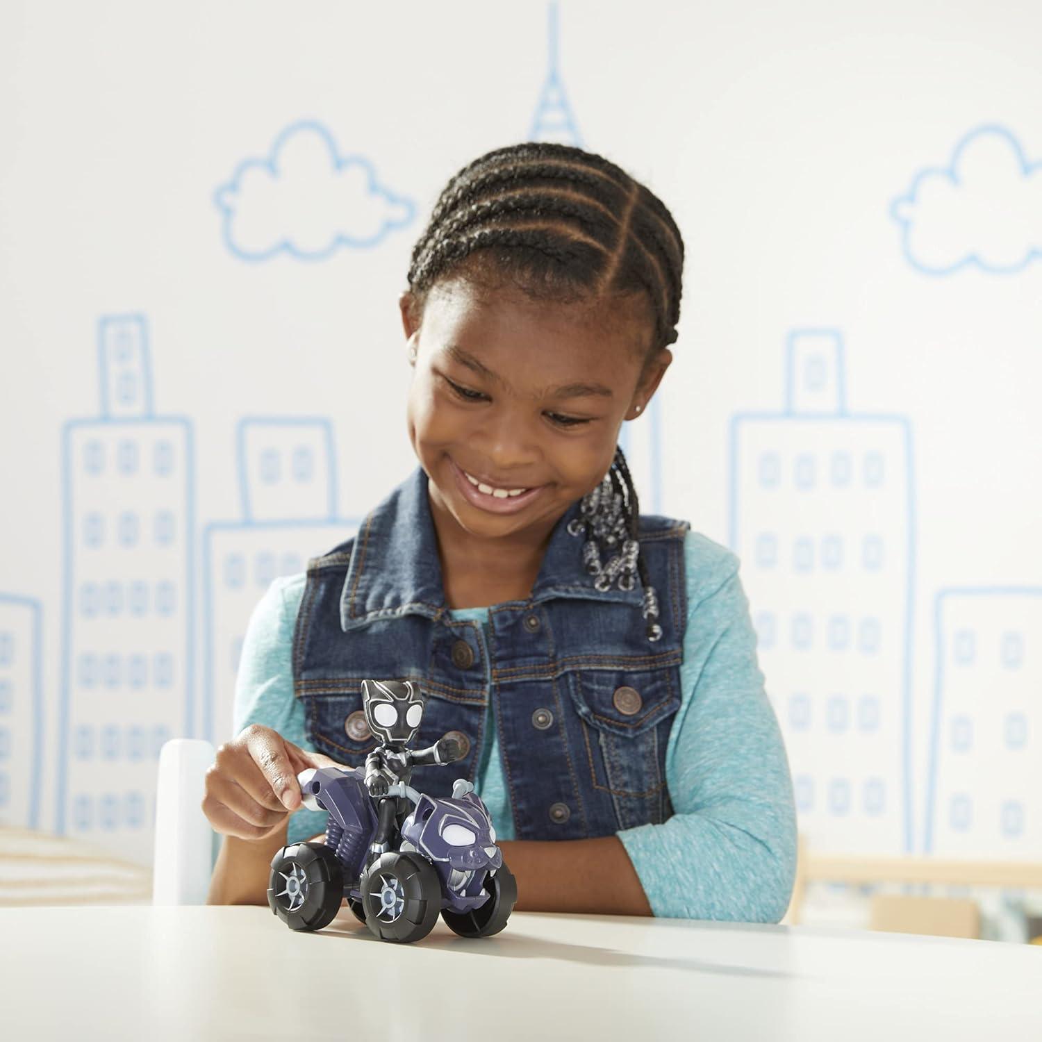 هاسبرو سبايدي وأصدقائه المذهلين، شخصية مارفل بلاك بانثر ومركبة دورية النمر، للأطفال من سن 3 سنوات فما فوق