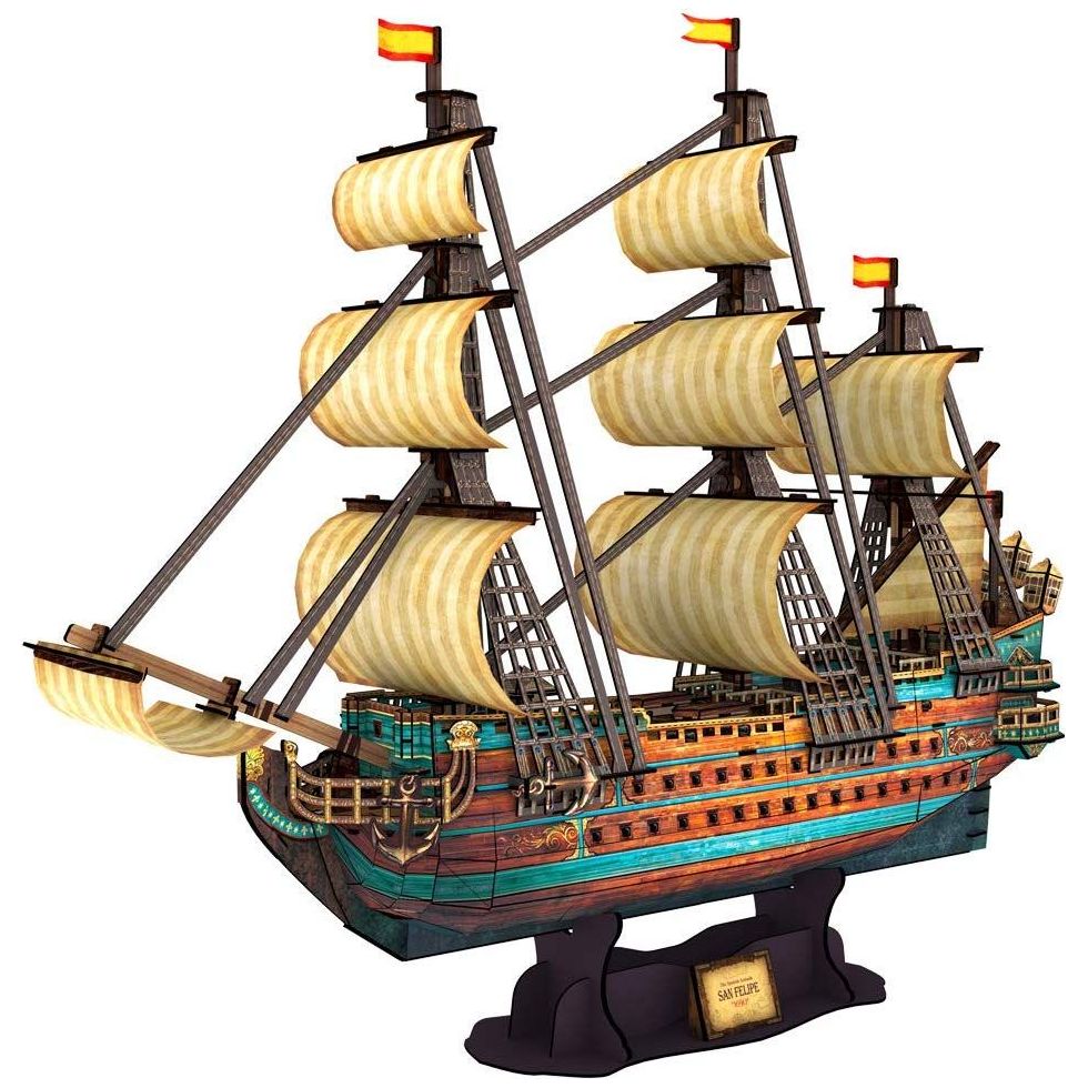 Cubicfun San Felipe 3D Puzzle Spanish Aramada 1690, 248 Pcs