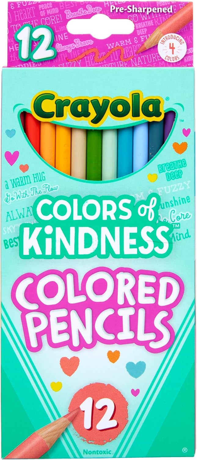 CRAYOLA Colours of Kindness Pencils - Assorted Colours (Pack of 12)