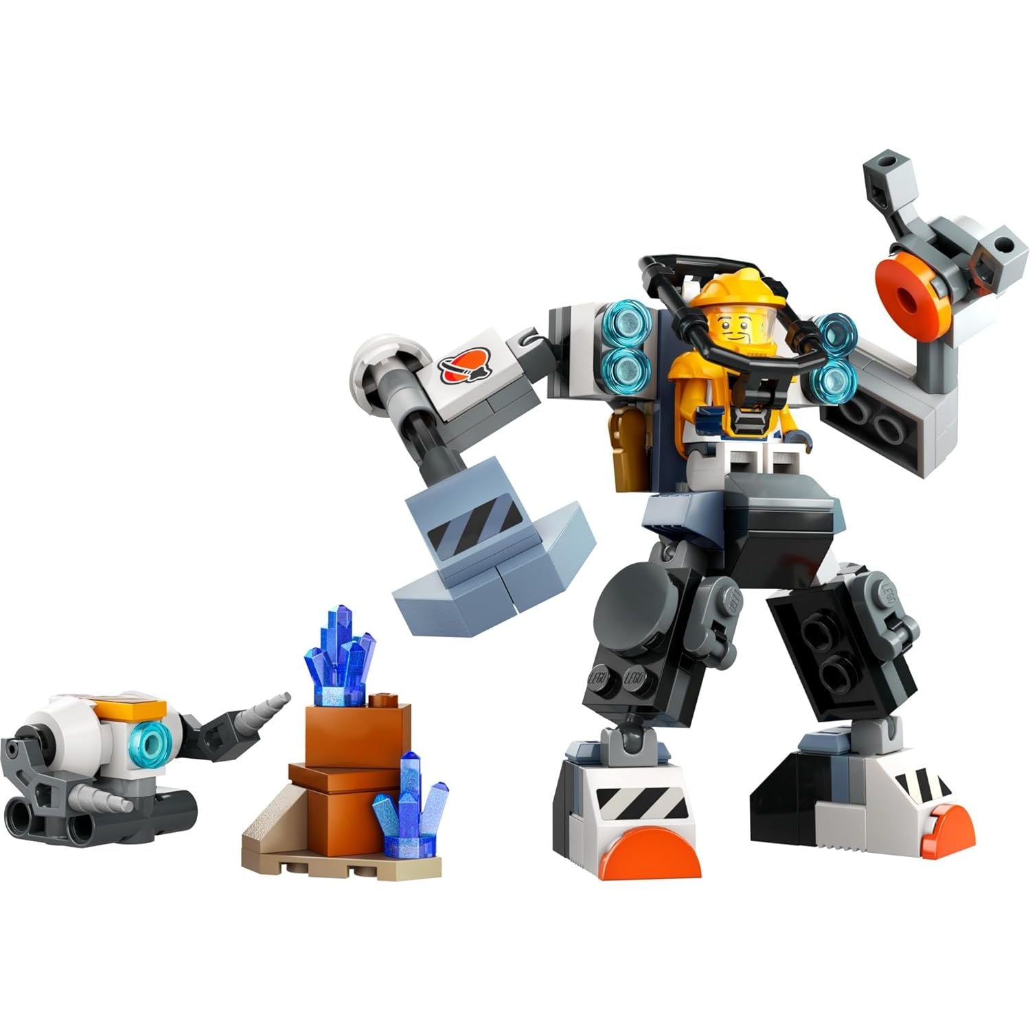 LEGO 60428 City Space Construction Mech Suit Building Set, Fun Space Toy for Kids Ages 6 and Up, Space Gift Idea for Boys and Girls Who Love Imaginative Play, Includes Pilot Minifigure and Robot Toy.