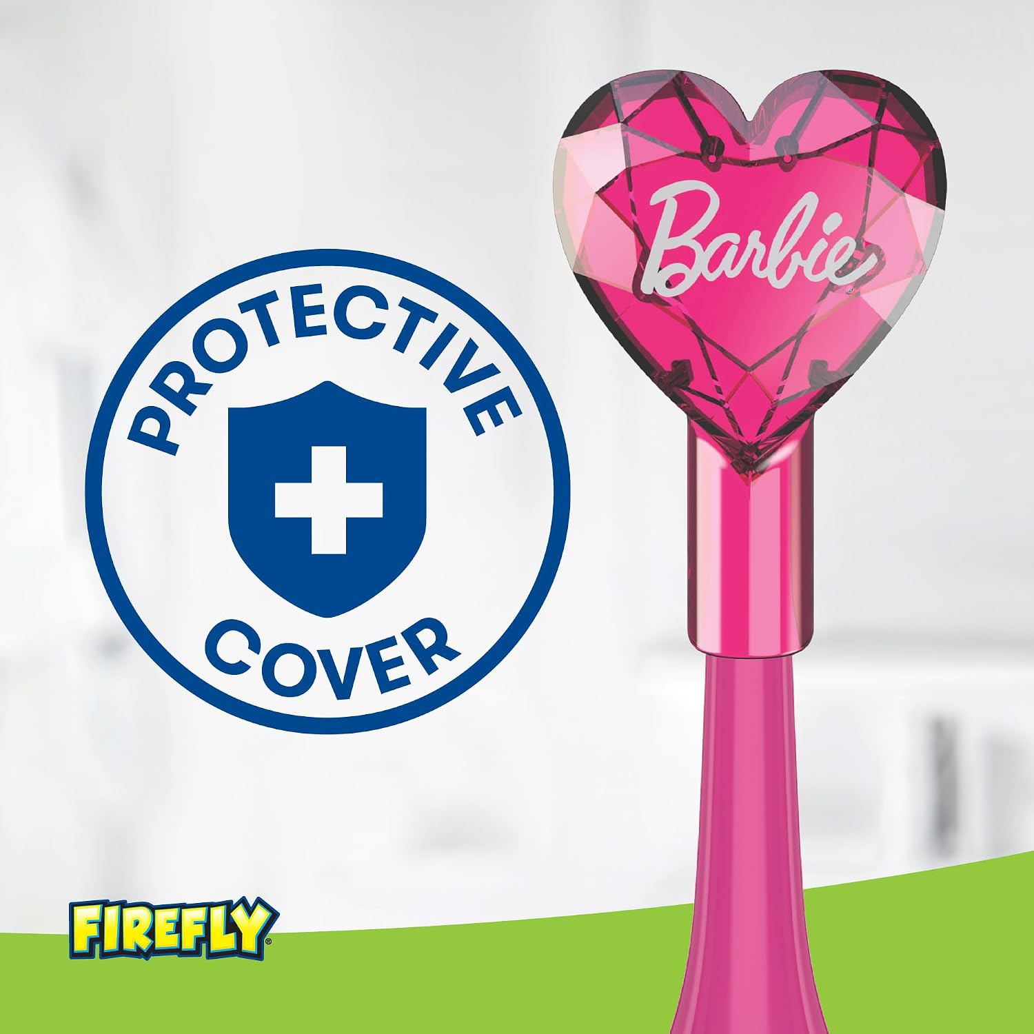 FIREFLY Slim Sonic Barbie Toothbrush, USB Charging, Antibacterial Cover