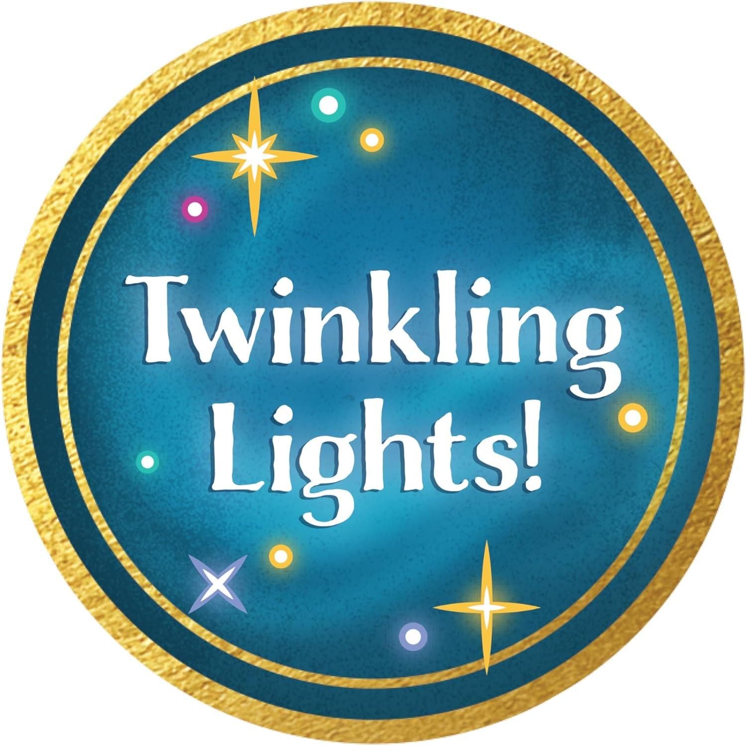 Disney Wish Hug & Wish Star 10-Inch Glowing Plush Star, Soothing Night Light, Officially Licensed Kids Toys for Ages 3 Up by Just Play