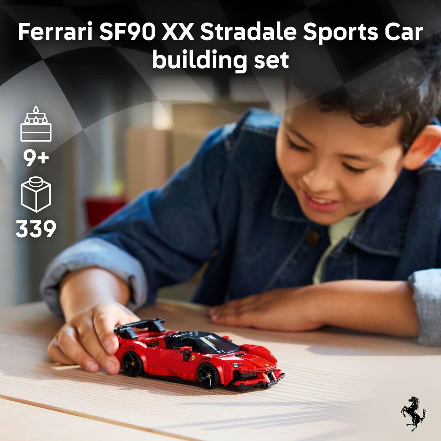 LEGO Speed Champions Ferrari SF90 XX Stradale Sports Car Building Toy for Kids - Building Set W/Ferarri Driver Minifigure for Boys & Girls, Ages 9+ - Gift Idea for Birthdays - 77254