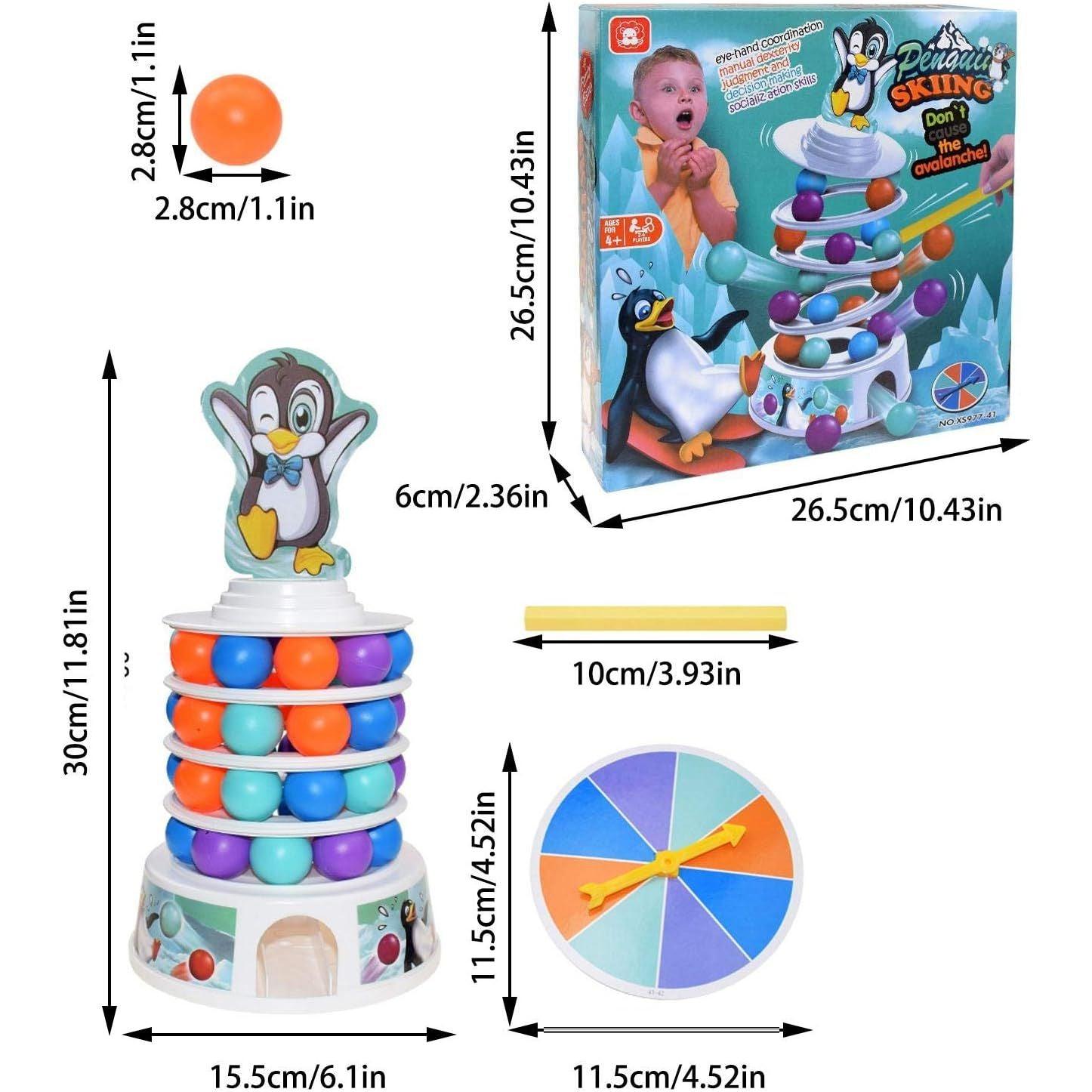 Skiing Penguins Game for kids ( Dont cause the avalanche! )