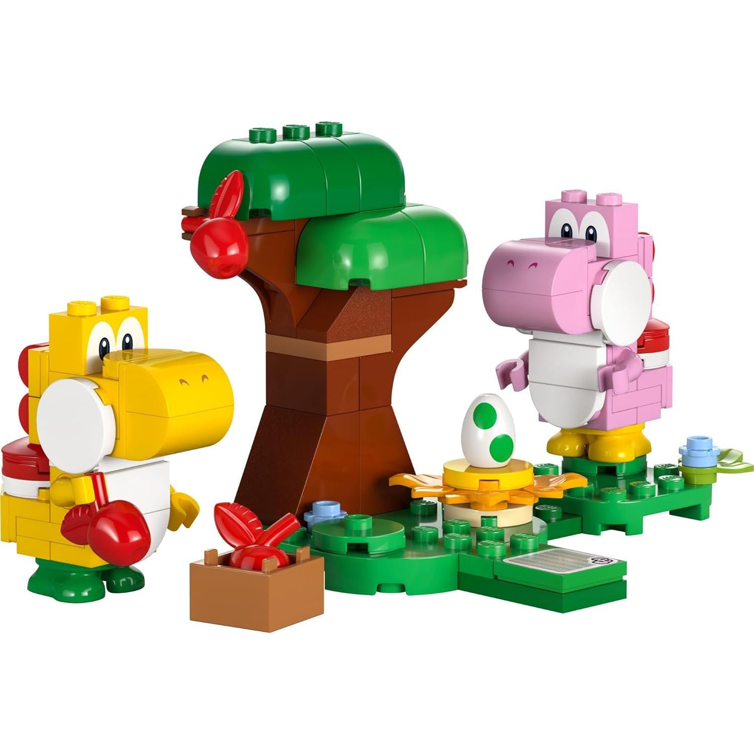 LEGO 71428 Super Mario Yoshis’ Egg-cellent Forest Expansion Set, Super Mario Collectible Toy for Kids, 2 Brick-Built Characters.