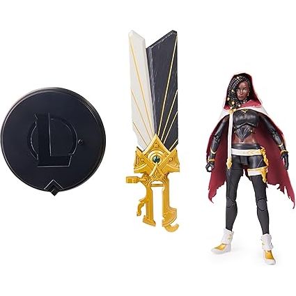 League of Legends, Official 6-Inch Senna Premium Collectible Action Figure with Base, The Champion Collection, Collector Grade