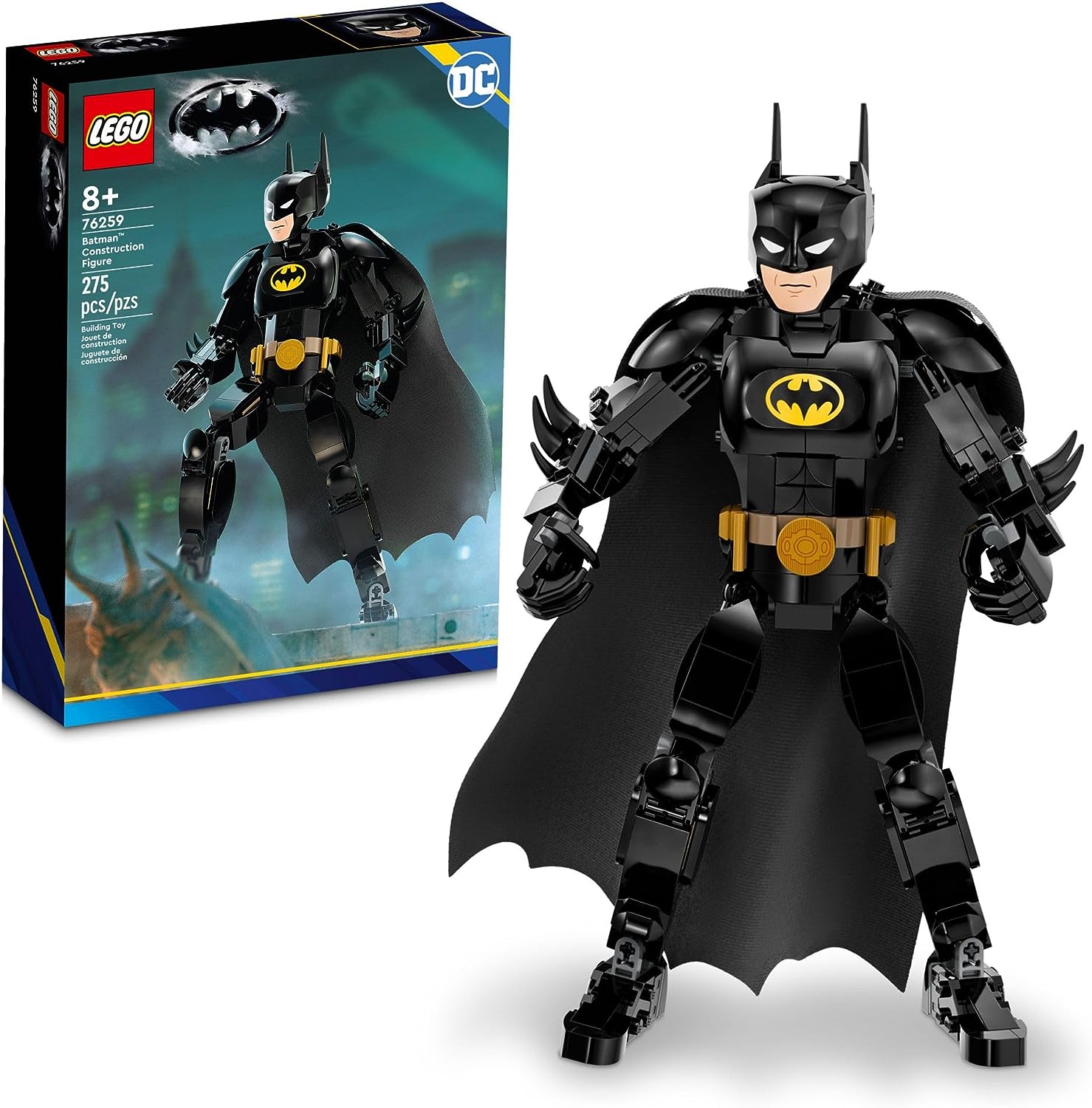 LEGO 76259 DC Batman Construction Figure Buildable DC Action Figure, Fully Jointed DC Toy for Play and Display with Cape and Authentic Details from the Batman Returns Movie