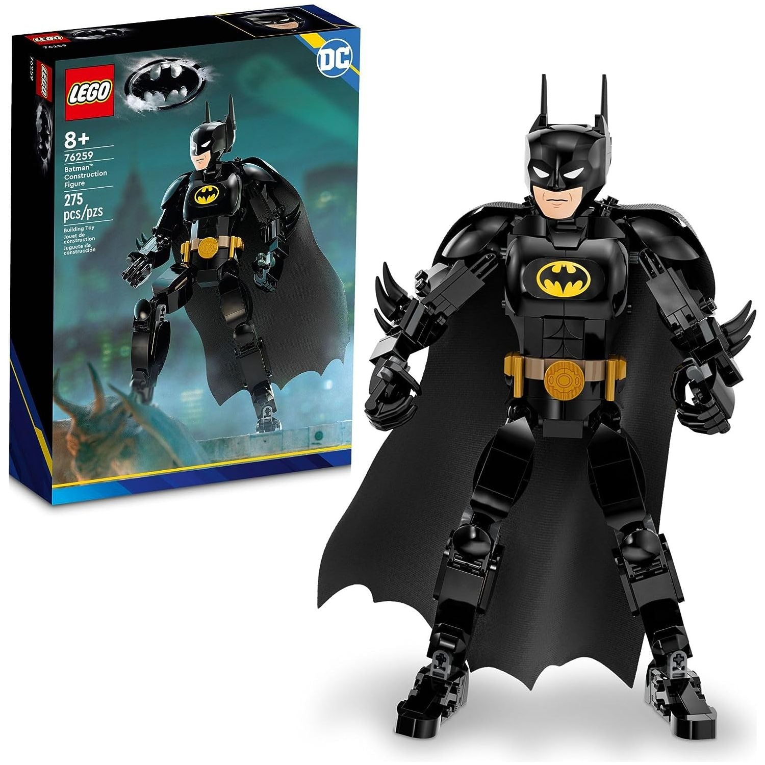 LEGO 76259 DC Batman Construction Figure Buildable DC Action Figure, Fully Jointed DC Toy for Play and Display with Cape and Authentic Details from the Batman Returns Movie