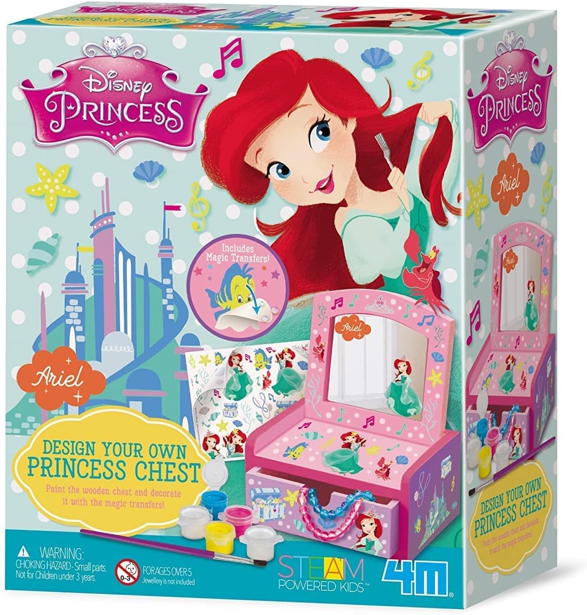 4M Disney Princess Ariel Design Your Own Princess Chest