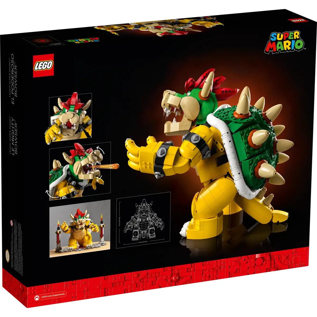 LEGO 71411 Super Mario The Powerful Bowser, Adult Building Model Kit, Collectible 3D Jointed Figure with Battle Base, Gadget Gift Ideas for Men and Women (Retiring Soon)