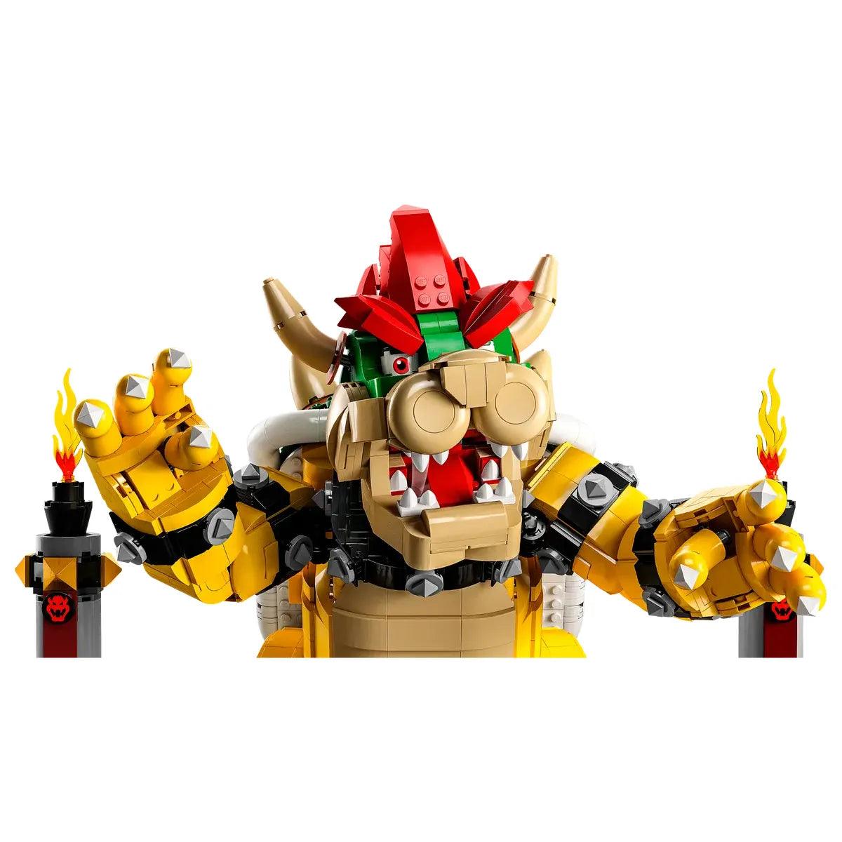 LEGO 71411 Super Mario The Powerful Bowser, Adult Building Model Kit, Collectible 3D Jointed Figure with Battle Base, Gadget Gift Ideas for Men and Women (Retiring Soon)