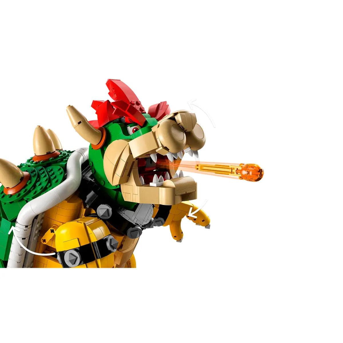 LEGO 71411 Super Mario The Powerful Bowser, Adult Building Model Kit, Collectible 3D Jointed Figure with Battle Base, Gadget Gift Ideas for Men and Women (Retiring Soon)