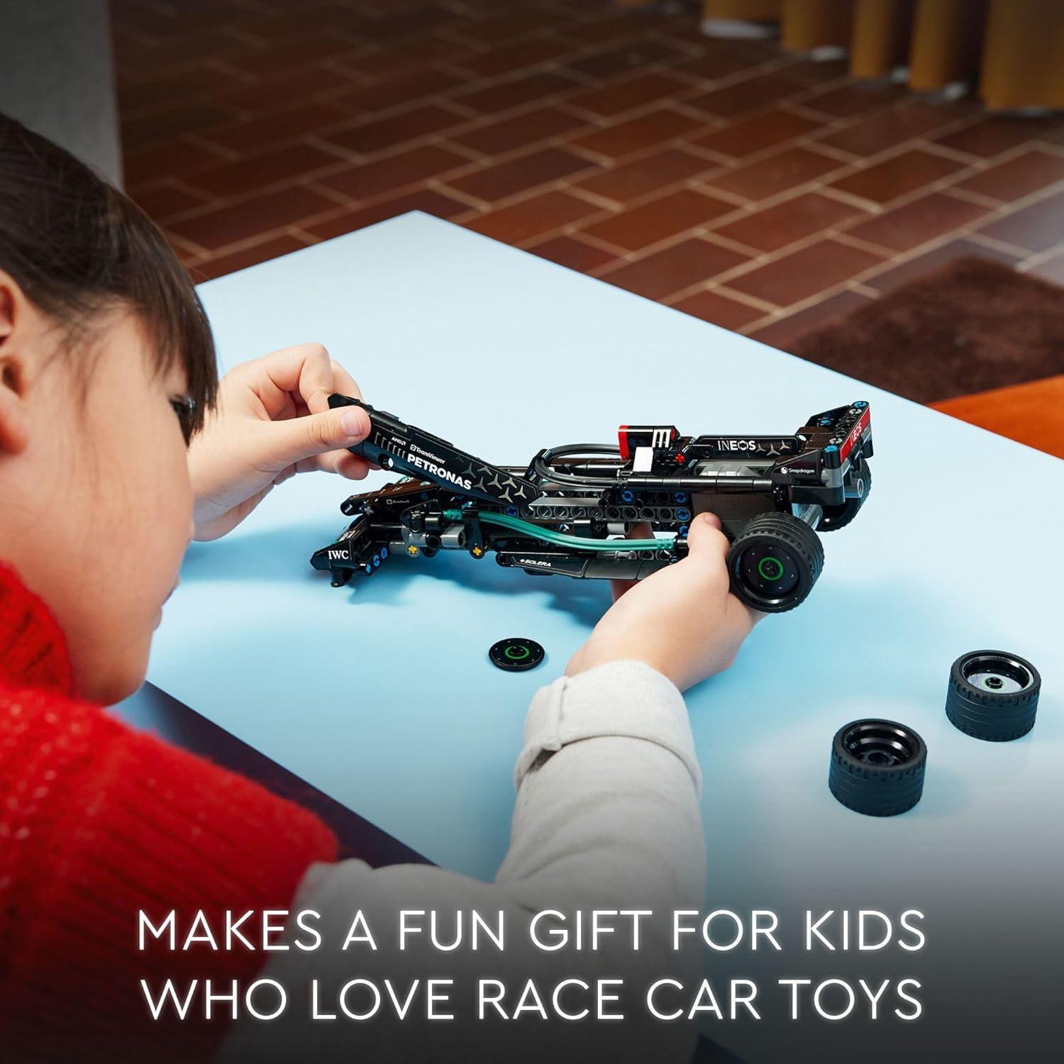 LEGO 42165 Technic Mercedes-AMG F1 W14 E Performance Pull-Back Car Toy, Mercedes Race Car Toy Model.