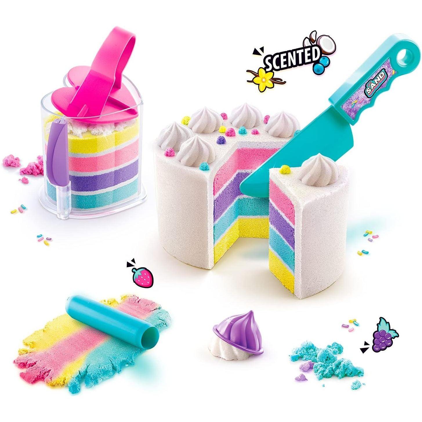 مجموعة أنشطة سو ساند DIY من كانال تويز، كعكة قوس قزح