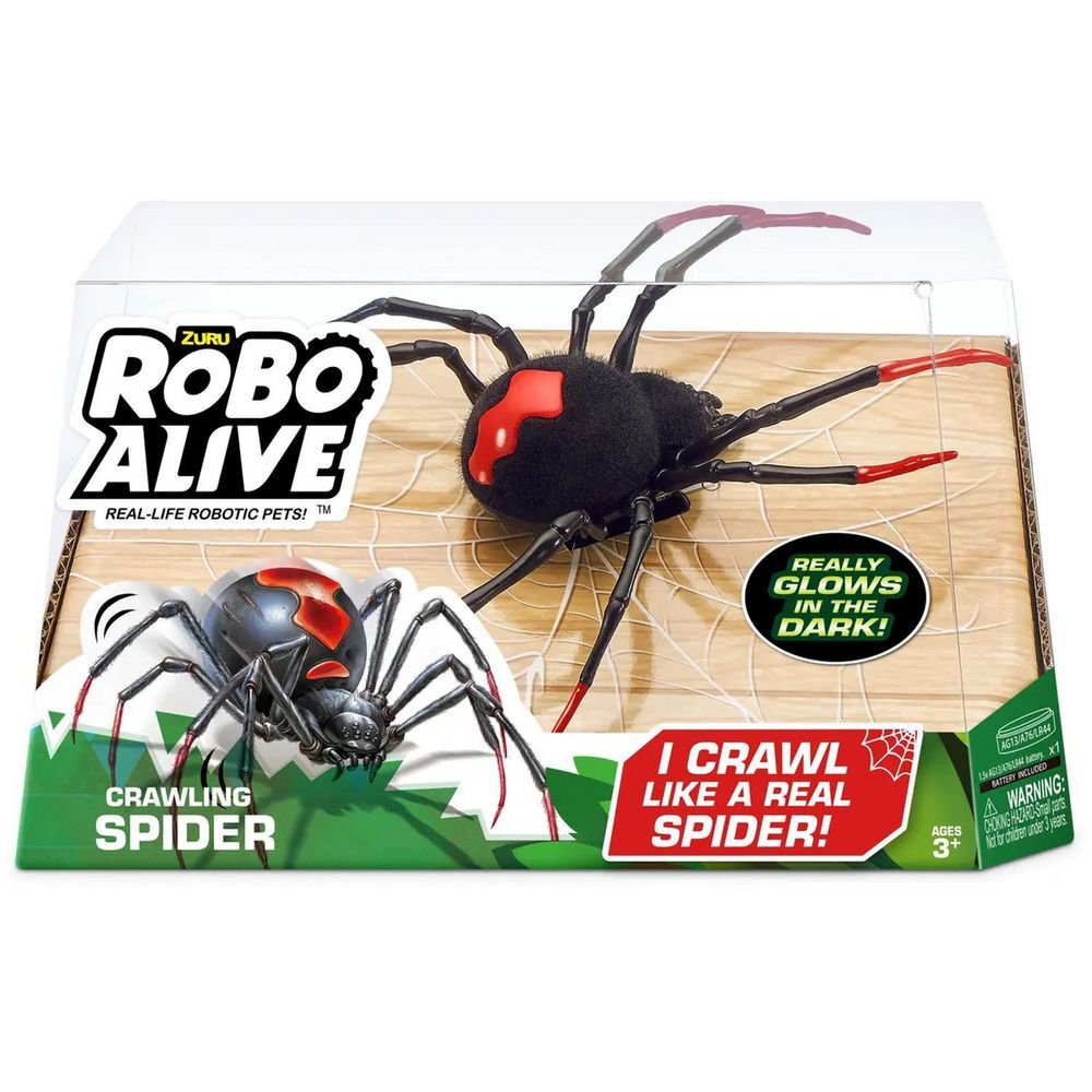 Zuru Robo Alive Crawling Spider Robotic Pet Figure [Glow-in-the-Dark]
