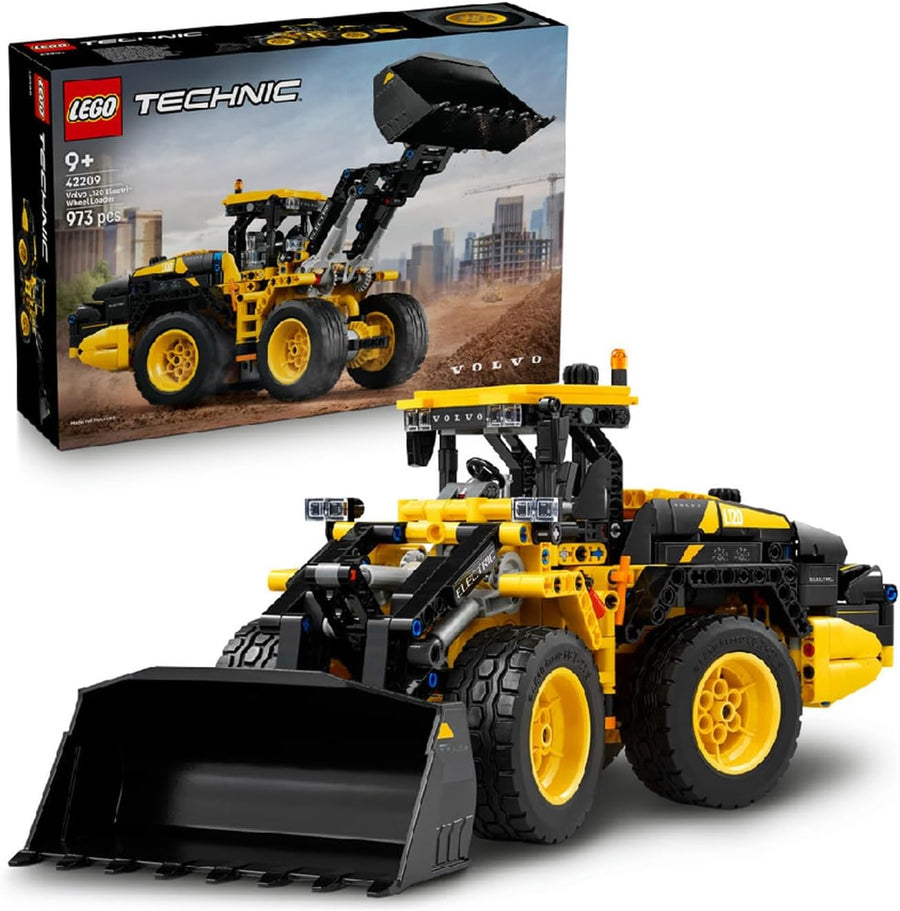 LEGO 42209 Technic Volvo L120 Electric Wheel Loader - لعبة مركبة بناء بعجلة قيادة مفصلية وجرافة متحركة - هدية عيد ميلاد للأولاد بعمر 9 سنوات فما فوق