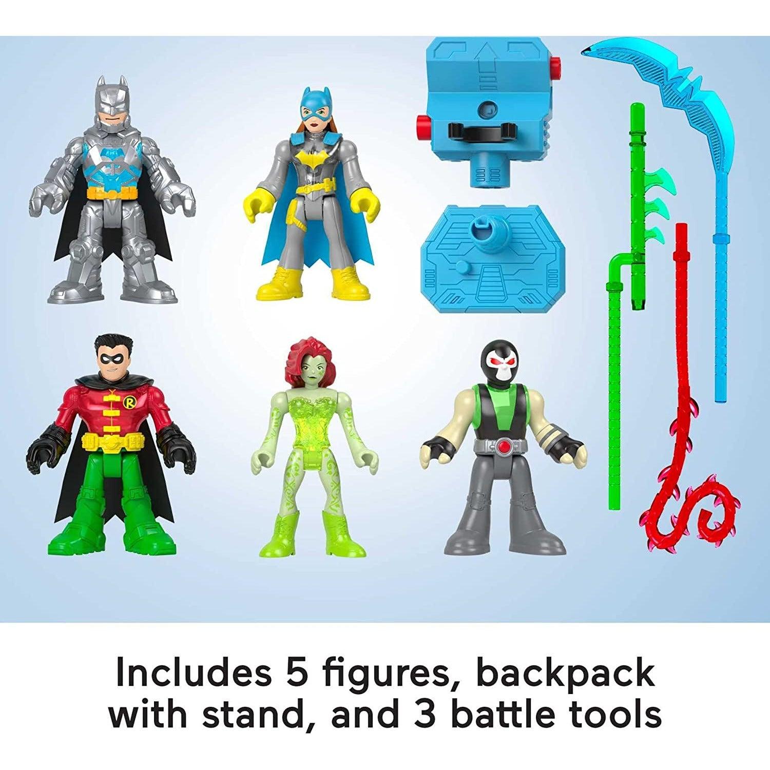 Imaginext DC Super Friends Batman Toys, Batman Battle Multipack, 9-Piece Figure Set with Light-Up for Pretend Play - BumbleToys - 5-7 Years, Avengers, Batman, Boys, DC, DC Comics, Figures, OXE, Pre-Order