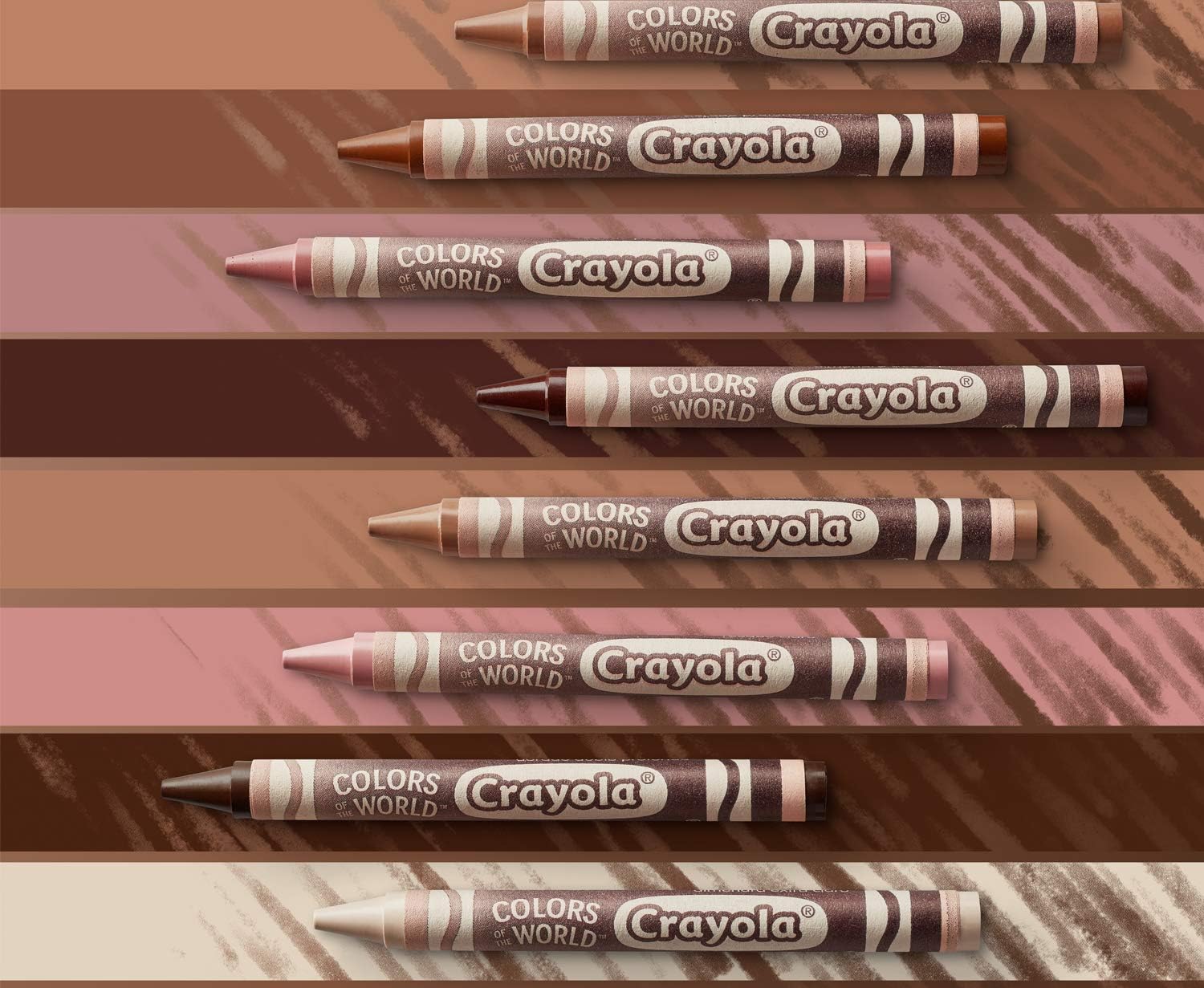 Crayola 24 Colours of The World Skin Tone Crayons