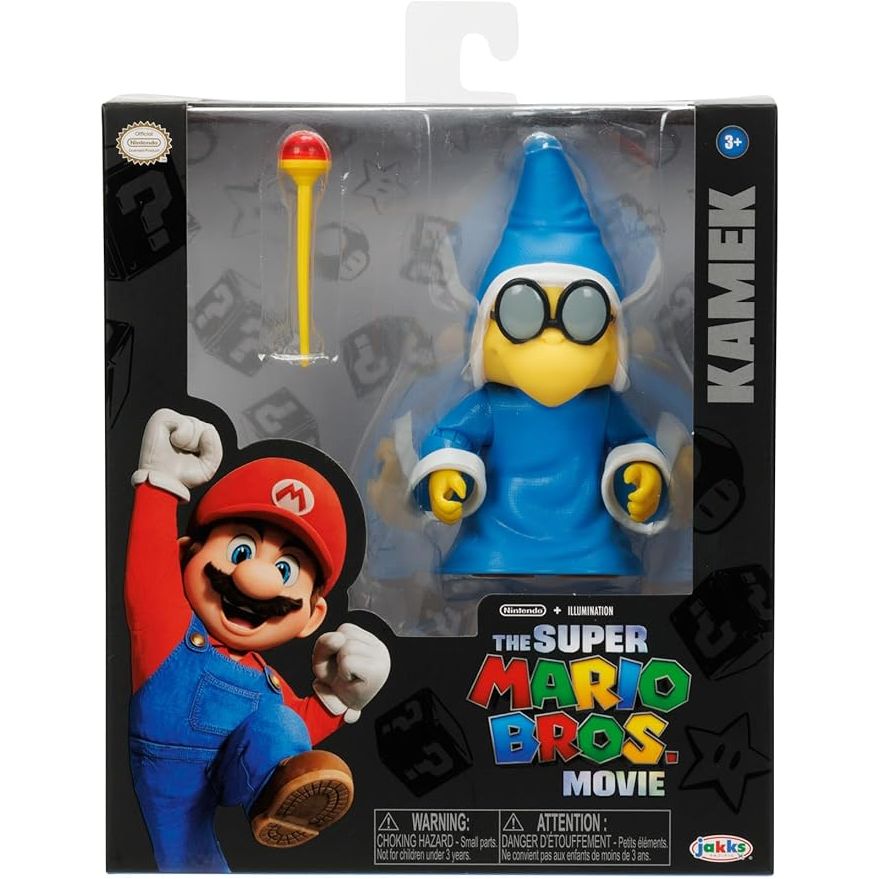 The Super Mario Bros. Movie 5 Inch Action Figure Series 2 Magikoopa Figure with wand