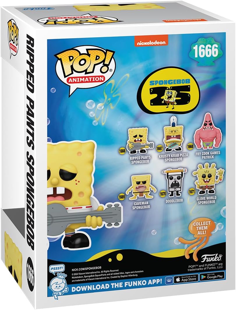 Funko Pop! Cartoon Animation: Nickelodeon - Spongebob SquarePants - Ripped Pants Spongebob