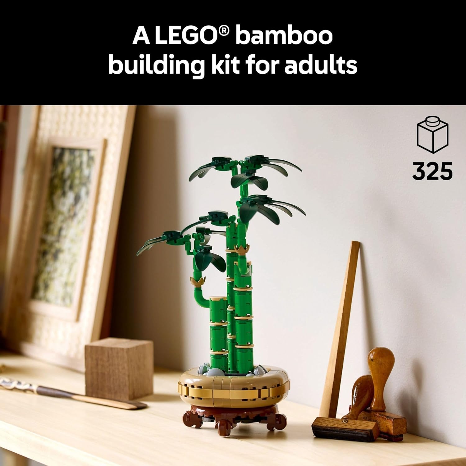 LEGO 10344 Botanicals Lucky Bamboo Building Set - Artificial Plant for Indoor Home Décor, Adults Ages 18+