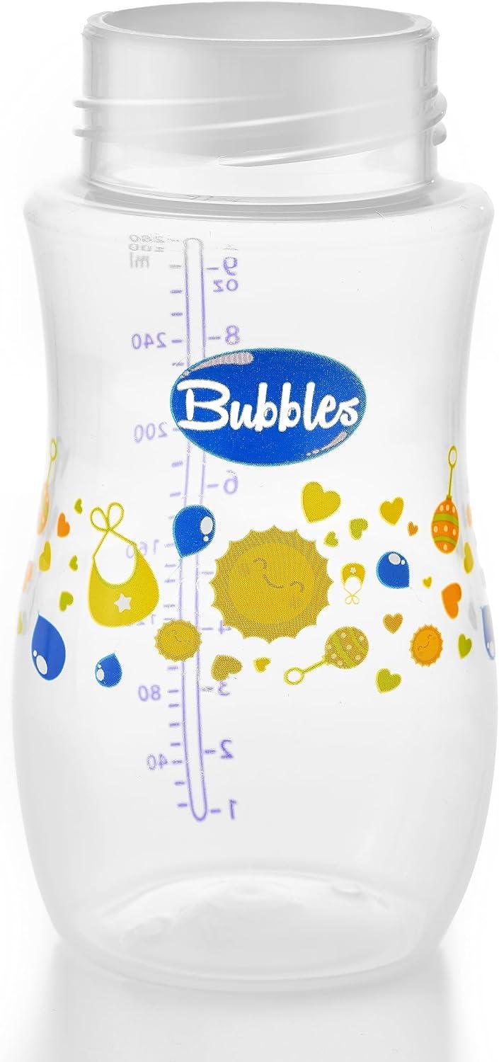 زجاجة رضاعة بابلز ناتشورال بدون يد 280 مل - أبيض (قد يختلف التصميم على الزجاجة)