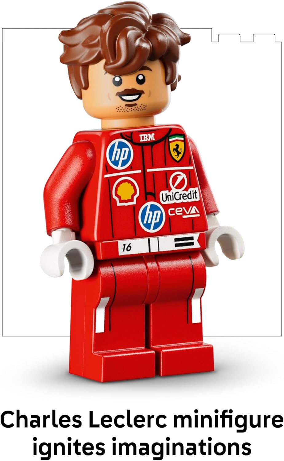LEGO Editions Scuderia Ferrari HP Charles Leclerc Helmet - Building Set for Teens, Ages 14+ - Collectible F1 Display - Bedroom or Home Office Decor - Gift for Formula 1 Fans - 43014
