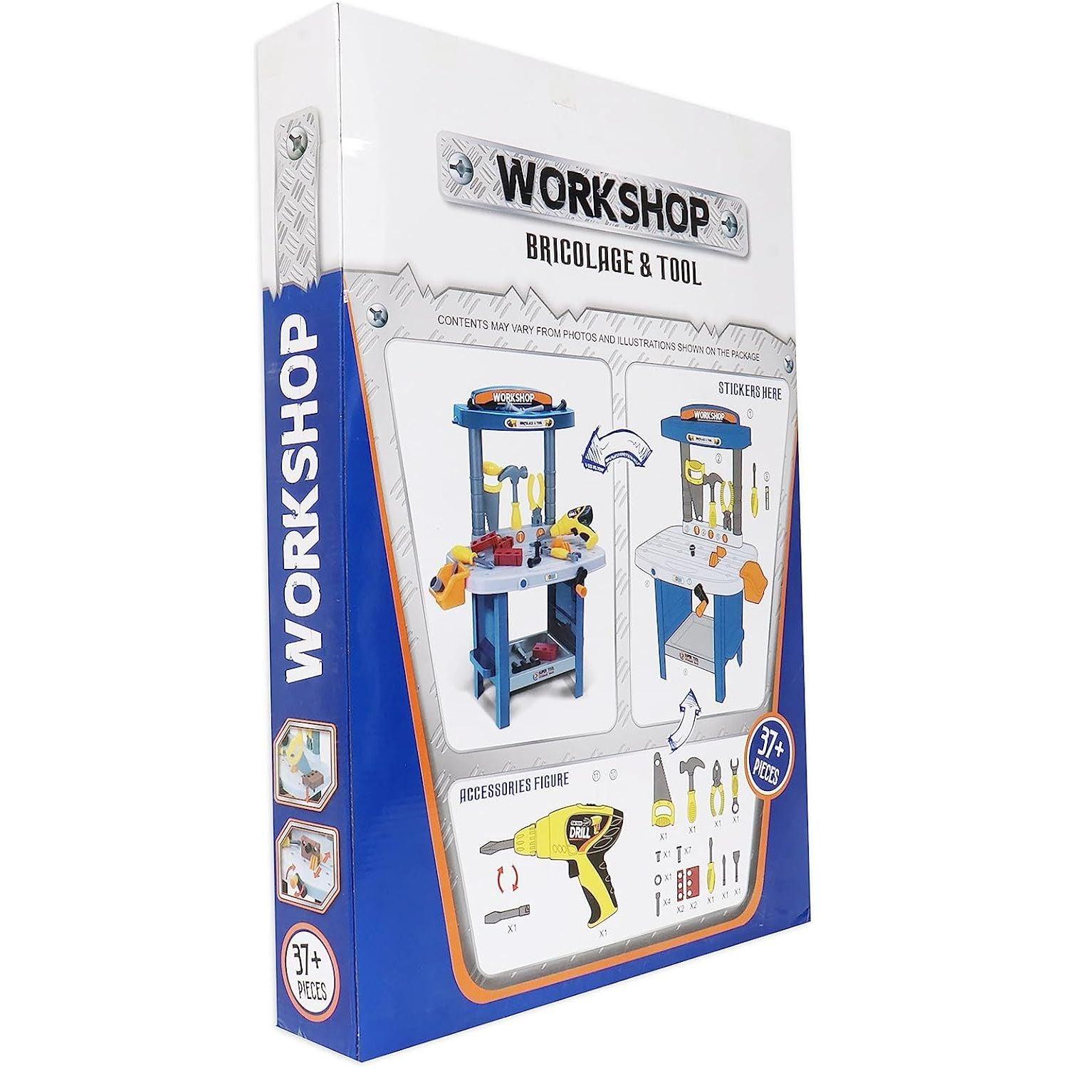 Bowa Super Workshop Bricolage & Tool Play Set 37Pcs - 8003