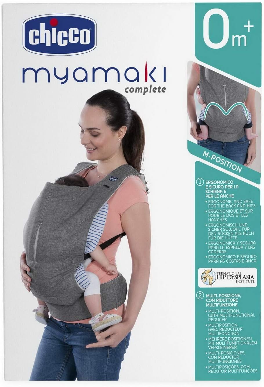Chicco Myamaki Complete Baby Carrier, Grey