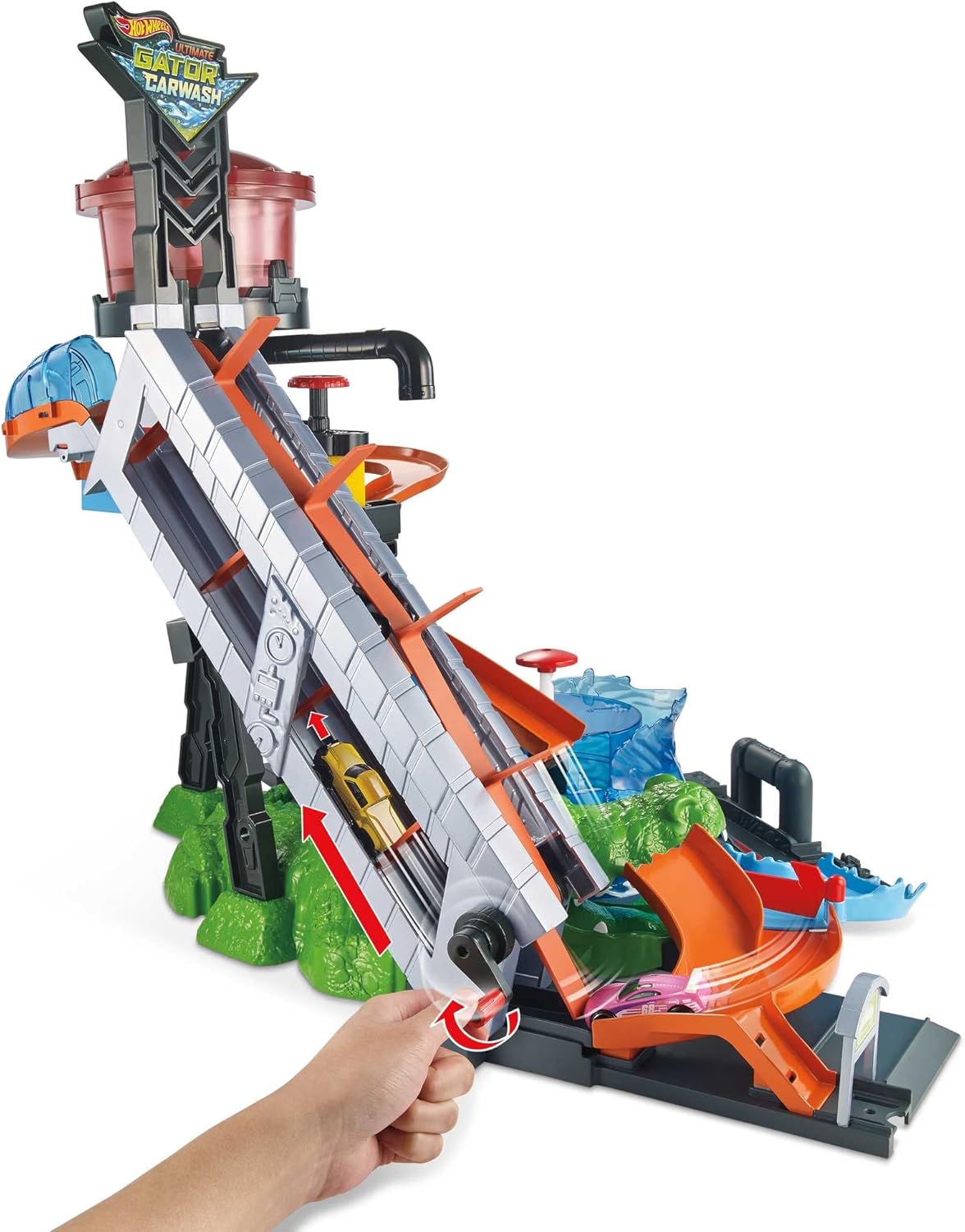 Hot Wheels City Car Wash and Giant Gator