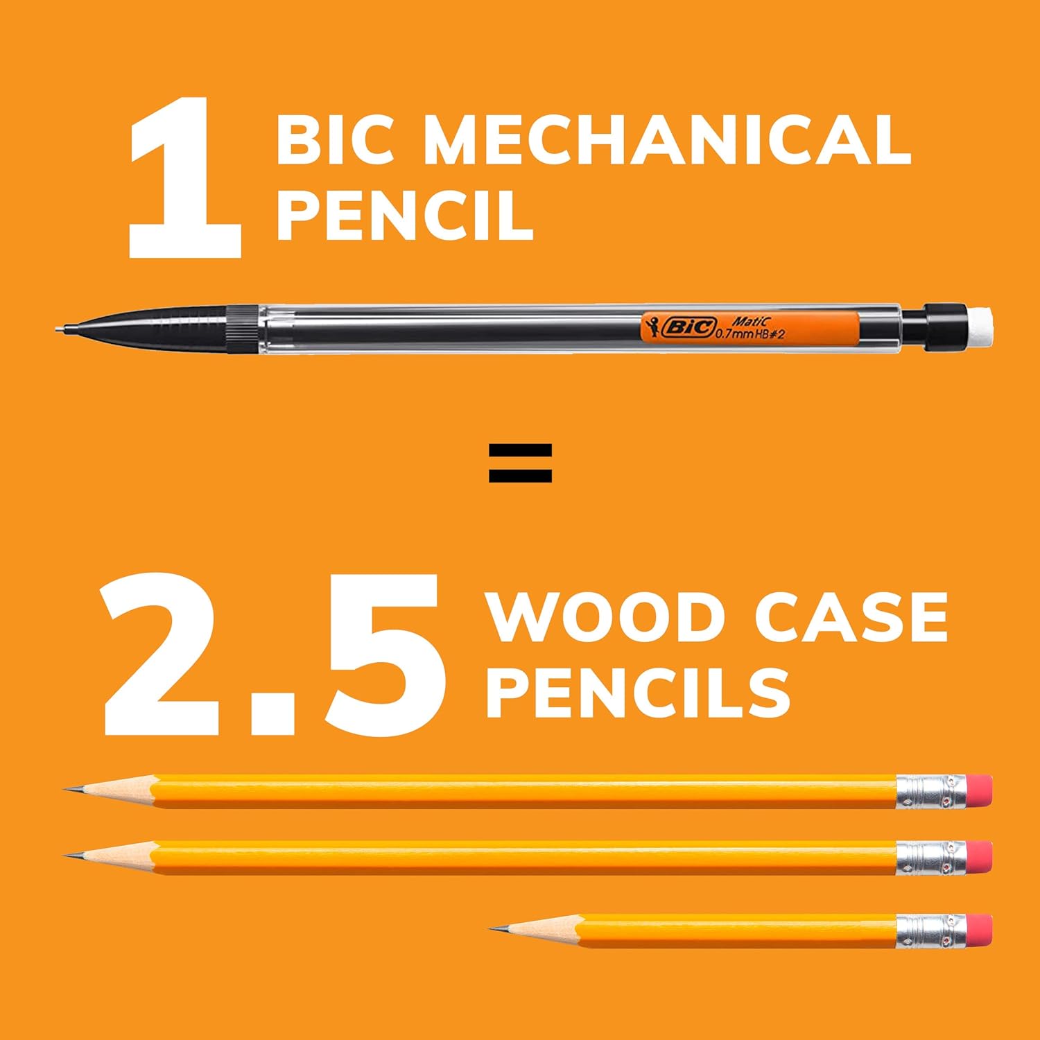 BIC Xtra-Smooth Mechanical Pencil, Medium Point (0.7mm), Perfect For The Classroom & Test Time, 40-Count